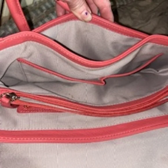 Radley London Coral Pink Leather Handbag - Picture 6 of 10